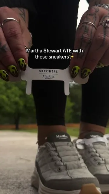 Martha Stewart Skechers slip in cozy fit foam sneakers @QVC, Inc ✨💚🌿