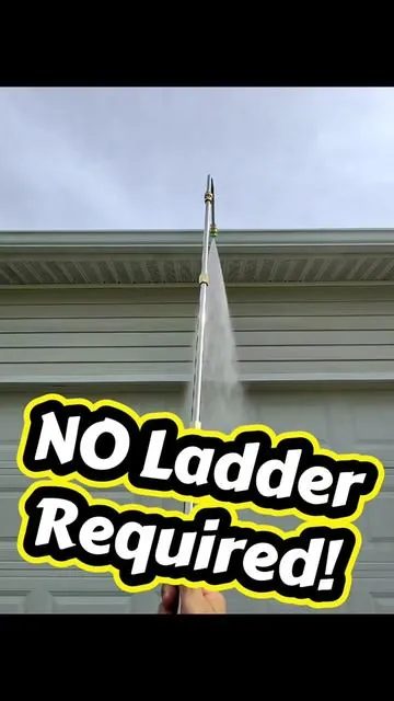Cleaning your gutters is disgusting and dangerous until you extend your pressure washer and blast them clean from the ground 🌧️🧹 This Power Washer Extension Wand Set makes gutter cleaning fast and safe. Extra-long reach stainless steel rods, multiple nozzles, and connects easily to your existing pressure washer. Perfect for removing leaves, dirt, and debris without ladders or climbing. No more risky heights or messy manual cleaning — just powerful water that gets the job done. If your gutters are overdue for a clean, this extension will save you time and headaches. Drop a 🧼 if you need this! Link in bio 👇 #PowerWasher #GutterCleaning #PressureWasher #HomeMaintenance #ExteriorCleaning 