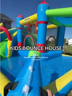 BEST summer purchase so far 👏🏻☀️ #kidsbouncyhouse #summermusthaves #toddlermusthaves #screenfreeplay #screenfreefun 