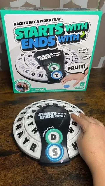 Starts with ends with is a fast paced word game that’s great for the whole family! #startswithendswith #wordgames #tiktokdealsforyoudays #tiktokshopmemorialday #summerwins 