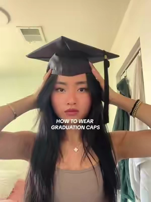 The key to this graduation cap hack is this headband!#classof2026 #senioryear #graduationcap #headband #fyp 
