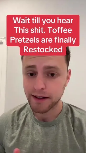 #stitch with @Aaron Parnas BREAKIKG NEWS TOFFEE PRETZELS ARE FINALLY RESTOCKED #PRETZEL #TOFFEE #BREAKINGNEWS #RESTOCK 