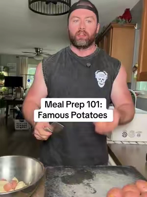 Here is how I meal prep potatoes as a pro strongman and this seasoning from Dan O’s makes them perfect every time! #danos #seasoning #mealprep #CapCut 