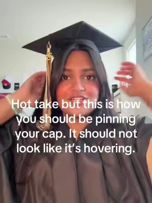 The key to this graduation cap hack is this headband!#classof2026 #senioryear #graduationcap #headband #fyp 