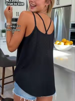 The back details on this top?! So comfy and flattering for summer heat! #eyelettop #summeroutfits #midsizefashion #comfyandcute #tiktokmademebuyit
