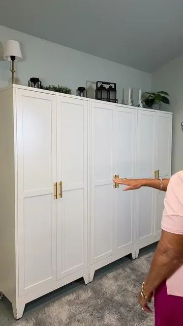 You wouldn’t even know this is a metal cabinet! It looks like Luxary! 6 shelves and each shelve will hold 180lbs! Easy to assemble! #metalpantrycabinet #metalcabinet #homeorganization #storagecabinet #DealsForYouDays @GEITIN STEEL CABINET 