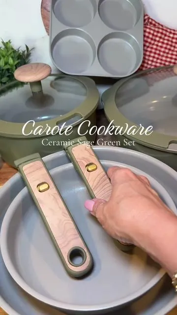 Gorgeous 😍 #carote #carotepotsandpanset #carotecookware #detachablehandlecookwareset #potsandpans 