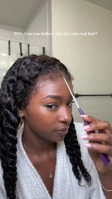 The type of natural that makes people ask if it’s yours!  @Ashimaryhairwigs @Ashimary Hair Beauty #ashimary #ashimary360lacewig #360lacewig #360glulesswigs #summervibes 