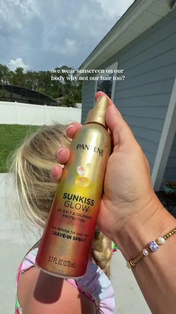 @Pantene Sunkiss glow protecting hair from UV, salt, and chlorine #pantene #pantenesunkissglow #hairsunscreen #dealsforyoudays 