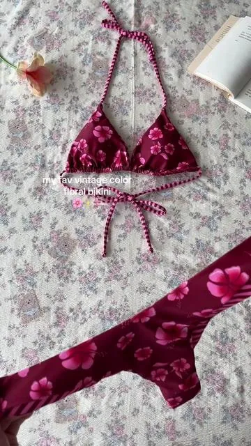 So obsessed with the color of the bikini, so sweet and chic! #tankini #bikini #swimsuit #bathingsuit #holidayhaul