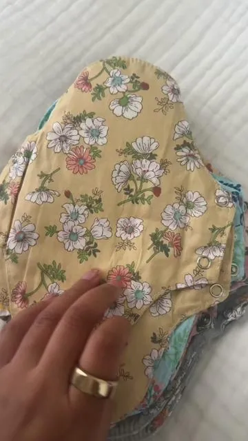 Easy non toxic swap for cotton feminine care liners that hold light-medium absorbency, are reusable, and comfy! #creatorsearchinsights #nontoxicswaps #cleanliving #ecofriendly #healthylifestyle  