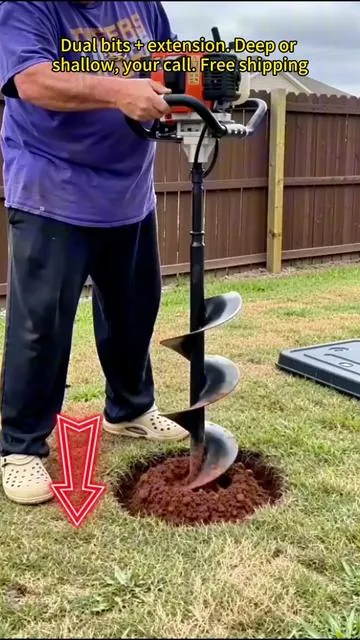#fathersdaygift #auger #postholedigger #digging #powertools 