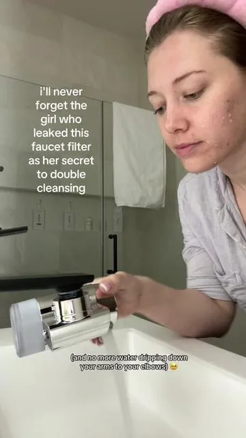 Ps… washing your face with filtered water and your regular cleanser already counts as a double cleanse 🫣😘 #s#skincaregirlies#skincarehacks#skincares#selfcaregirlc#couplegoals  