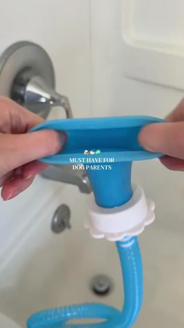 Such a great idea and so nice for giving my dog a bath!!  #dogparents #doglover #petsoftiktok #dogmom #dogmomlife 
