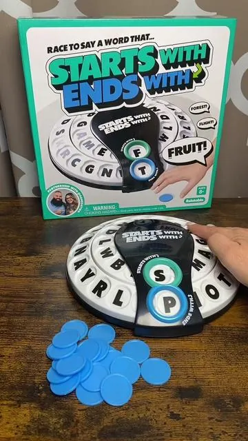 Starts with ends with is a brand new word game that the whole family will enjoy! #startswithendswith #wordgames #dealsforyoudays #tiktokshopmemorialday #summerwins 
