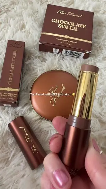 The best bronzing and contouring duo! @Too Faced #toofaced #toofacedcosmetics #bronzerstick #bronzer #makeupbundle 