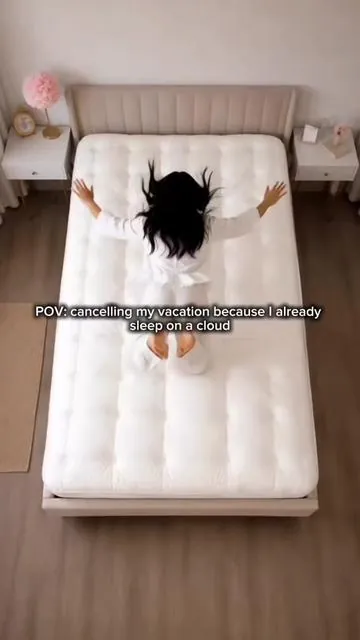 sleeping on a cloud era 🤍 Follow the seller for extra 30% off  #niagaramattresstopper 