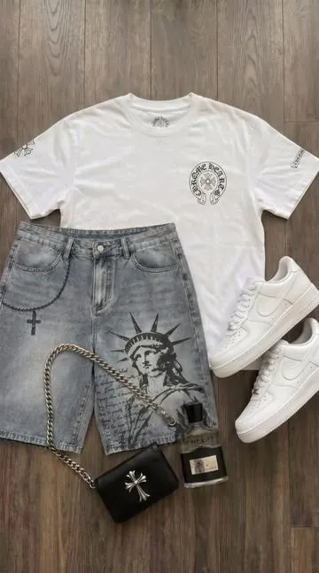 Jorts szn #fitcheck #jorts #fashion 