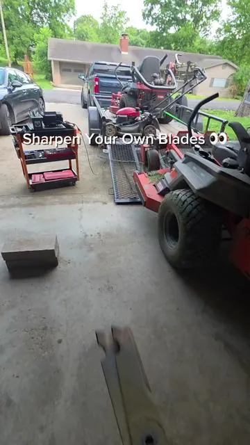 This mower blade sharpener honestly makes blade maintenance way easier. Faster, cleaner, and a lot better than trying to sharpen blades by hand. #lawncare #tools #yardwork #lawnmower #tiktokshop 