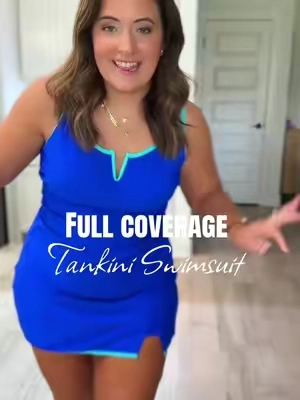 Such a good swimsuit!!! @temptmesuit #Summervibes #tiktokshopmemorialday #swimwearfashion #momswimsuit #tankini 