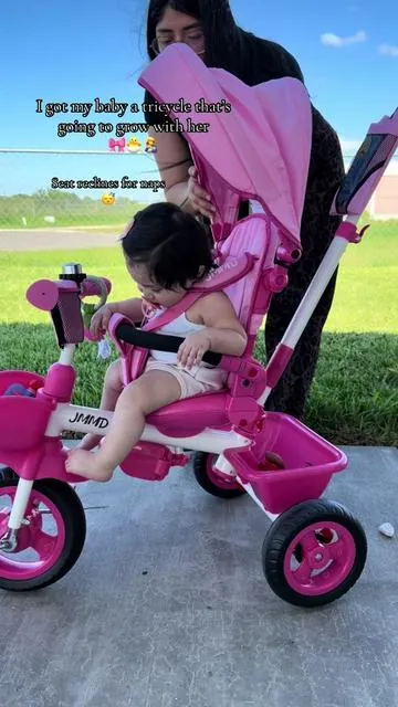 I love it and they have a lot of colors it was hard to choose 🫶✨#stroller #tricyclestroller #viral #babyessentials #pink 