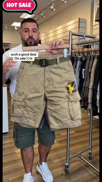 6 cargo shorts in one set…: a smart deal or overkill? #men #cargopants #6pieceset#SummerVibes#fellas