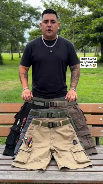 6 cargo shorts in one set…: a smart deal or overkill? #men #cargopants #6pieceset#SummerVibes#fellas 