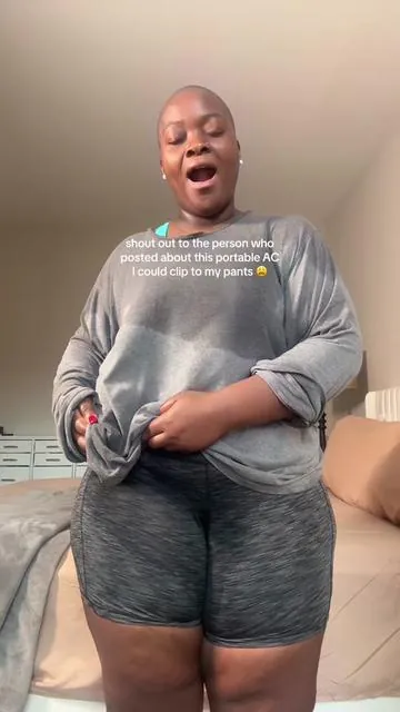 The way my sweaty ass going to have this clipped to my hip ALL SUMMER! #fan #portablefan #waistfan #portablewaistfan #portableac 