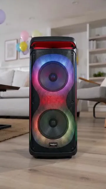 Ready to elevate any event? ✨ This rechargeable Bluetooth PA speaker brings the party with dual 12" woofers for powerful sound and a 1.5" tweeter for clear audio! Enjoy wireless freedom, sing along with two microphones, and control it all with the remote. The built-in LED party light adds awesome vibes! Get yours and make some noise. 🎤🥳 #PASpeaker #PartySound #dealsforyoursdays #AIGC #Moras