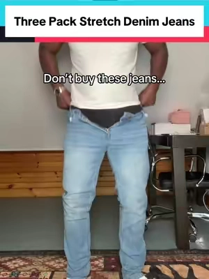 Three pack of Men’s Stretch Denim Pants for a great price. #stretchdenim #mensjeans #denimjeans #mensstyle #mensfashion 