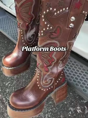 Making these my whole personality 🙂‍↕️ #yallternative #boots #westernfashion #platformshoes #y2kaesthetic 