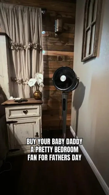 I don’t want an ugly metal fan in my bedroom soooo this is a gift for you AND him! 🤪 #fan #sleep #bedroomfan #sleepingfan #fathersday 