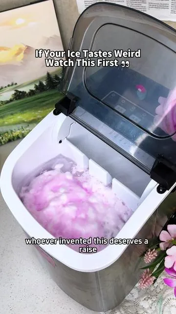 This hidden grime in ice makers is so disgusting.#icemaker #cleantok #gross #ice #icemakercleaning 