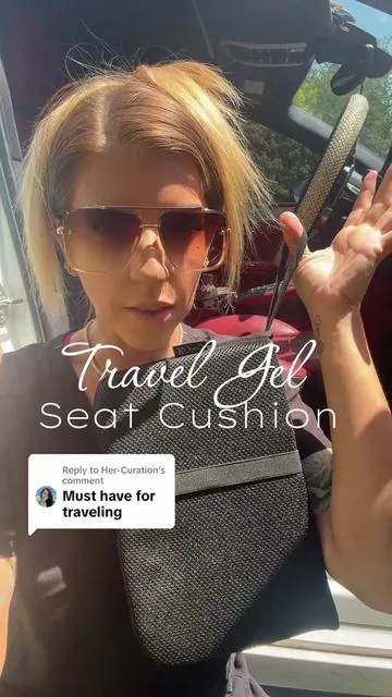 Replying to @Her-Curation Travel Gel Seat Cushion @comfilife_official #travelseatcushion #seatcushion #gelcushion #travelcushion #DealsForYouDays 