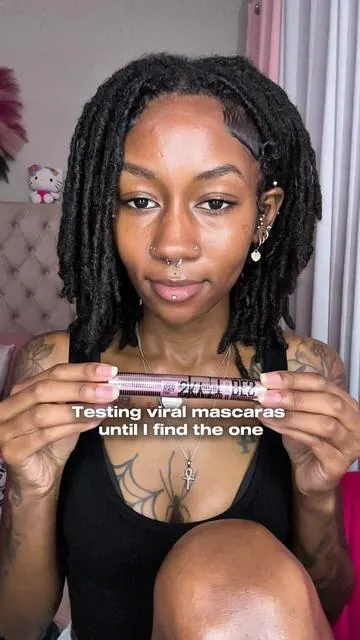 Testing viral mascaras until I find the one 👀✨ Today we're trying the Maybelline Sky Tubes mascara. Would you try it? #mascara #mascarareview #maybelline #maybellineskytubes #naturallashes 