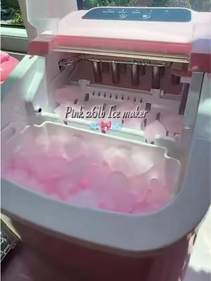Makes 26lbs of ice🧊🎀❄️ @Sweetcrispy Shop #icemaker #icemachine #nuggetice #nuggeticemaker #pinkaesthetic 