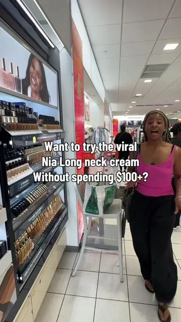 Don’t spend hundreds on neck cream! Get the small size to try it out first! #nialongneckcream #esteelauder #neckcream #luxuryskincare 