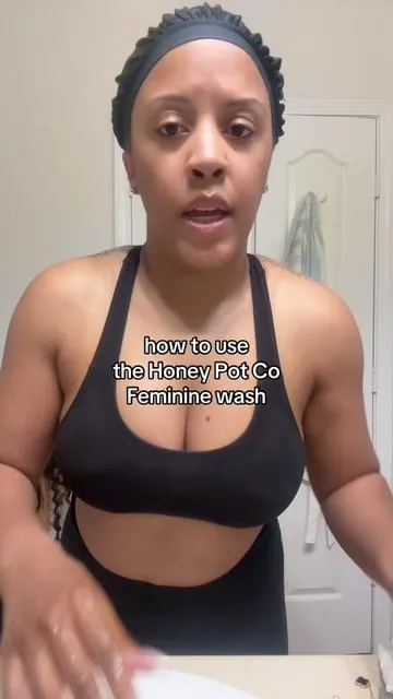 here’s how to use @The Honey Pot Company sensitive foaming wash for daily use! #honeypot#honeypotpartner#feminineproducts  