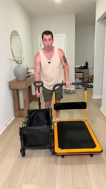 This is perfect for unloading groceries, unpacking, transporting for so many occasions #dolly #dollycart #wagon #foldabledolly #dealsforyoudays 