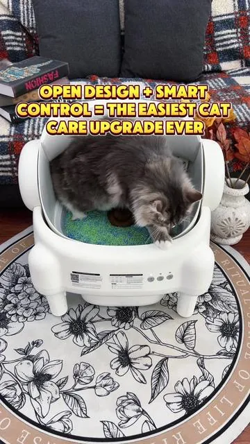 Open design + smart control = the easiest cat care upgrade ever#cleantok #catparent #catlitterbox #petstagram  #automaticlitterbox  #PetLover  #catsoftiktok #homeupgrades #tiktokshopdealsforyoudays  #summerwins #DealsForYouDays