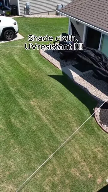 The easiest and most budget-friendly way to protect your yard #sunshadenet #outdoornet #fathersday #shadenet #GardenShade