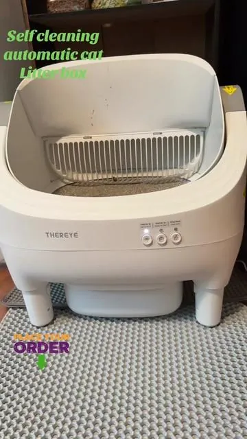 #thereyesc06opentopautomaticcatlitterbox#selfcleaningwithappcontrolwifi#orderfreewastedisposalincludestrashbags#smartliving#fyp