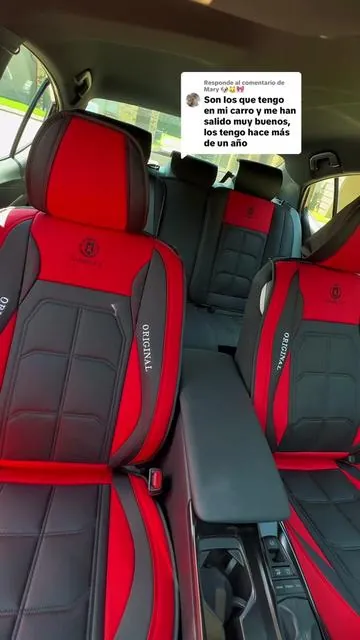 Respuesta a @Mary 🐶🐱🎀 DESCUENTO Y ENVÍO GRATIS🚨🚨🚨🚨🚨🚨 XIANGTA — Fundas de asiento de cuero de lujo para 5 plazas (juego completo). Diseño universal compatible con airbags de seguridad, impermeable y fácil de limpiar. Un regalo ideal para el automóvil. Fundas negras para camionetas Ford; cojines de asiento con costuras en negro y azul para vehículos Ram. Accesorios y decoración para el coche (con detalles de costura roja), ideal para mujeres. @XIANGTA #tiktokshopspringglowup #summervibe #carseatcushion #carparts #car 