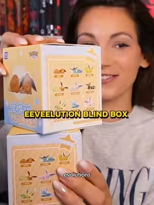 My first blind box with eeveelutions!! I WILL KEEP BUYING UNTIL I GET ALL OF THEM 🥹  #pokemon #blindboxopening #blindbox #eeveelution #pokemonfigure 