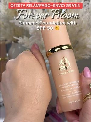 Biomimic Foundation 4 in 1 - Light Spectrum, Liquid Foundation for Flawless, Natural Looking Finish Makeup Clear Lightweight 