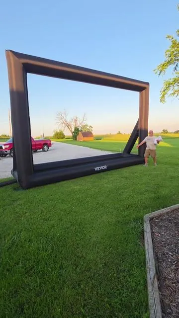 24 ft inflatable movie screen  #movie #movienight #outdoorfun #movies #drivein 