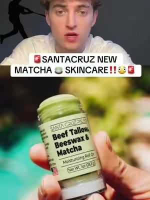 NEW SANTACRUZ MATCHA SKINCARE 🍵 🫪‼️ #santacruzmedicinals #matcha #skincare #beeftallowskincare #vitaclips @Santa Cruz Paleo @SantaCruzPaleo 