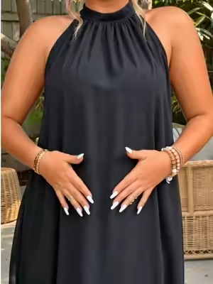 Let cool for the summer with this plus size maxidress #tiktokshop #tiktokshopmemorialday #Summer #dealsforyoudays #OOTD 