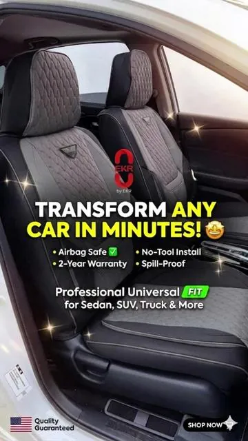 My car hack for 2026: Transform my Car with Premium Waterproof Leather Seat Covers! Upgrade my ride with soft cushioned seats for comfort, scratch and water-resistant leather, airbag-friendly design, anti-slip backing, easy no-tool installation, multiple stylish colors, and durable long-lasting material. Limited stock - selling out fast! #summervibes #carseatcover #carinterior #seatcover #caraccessores