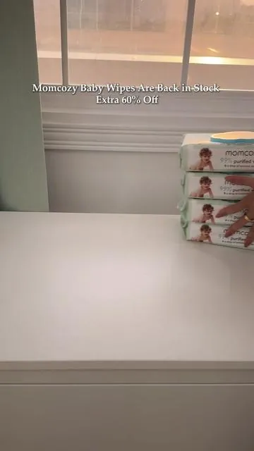 Momcozy Baby Wipes Are Back in Stock—Extra 60% Off#momcozy #babywipes #babyitems #babymusthaves #momcozywipes 